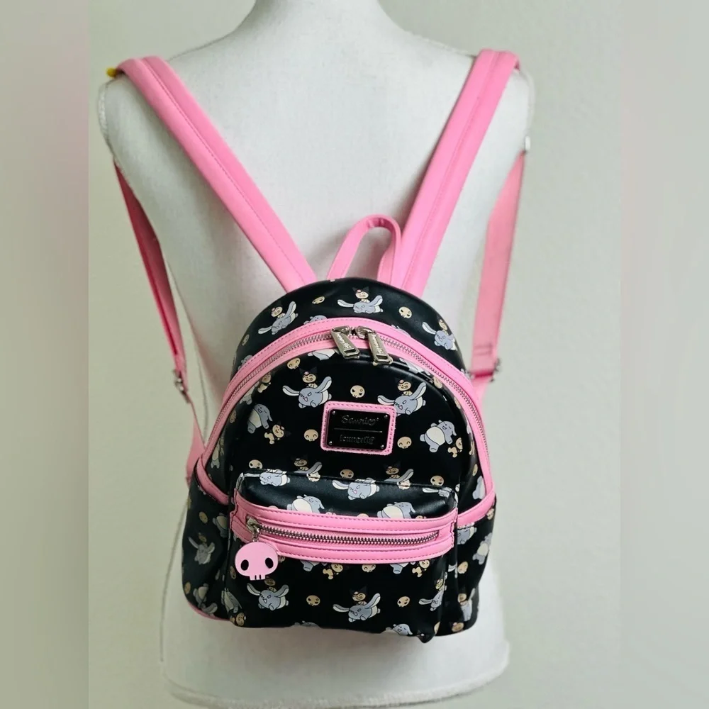 Loungefly Sanrio Glow In The Dark Kuromi and Baku Mini Backpack